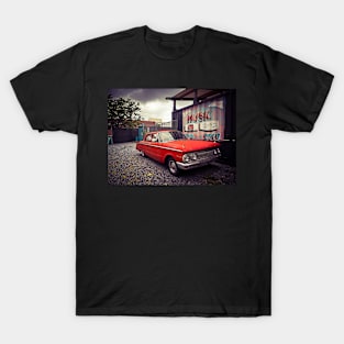 Vintage Red Car New York City T-Shirt